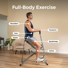 Load image into Gallery viewer, Sunny Health &amp; Fitness Smart Upright Row-N-Ride Exerciser - Grey
