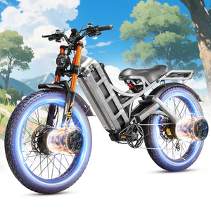 Romeo Pro Ⅱ4000W Dual Motor Ebike for Adults 52V 70Ah 200 Miles 46MPH Long Range Electric Bike 26 * 4.0" Fat