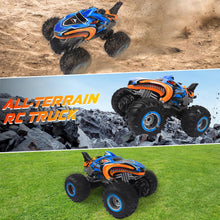 Load image into Gallery viewer, 1:16 Remote Control Car, 2.4 GHz All Terrain Remote Control Monster Truck, RC Truck 2 Rechargeable Batteries for 80 Mins Play
