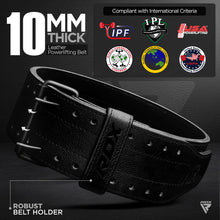 Load image into Gallery viewer, RDX IPF Compliant Powerlifting Belt - 10MM Black
