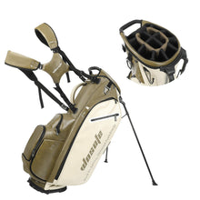 Load image into Gallery viewer, wosofe 14-Way Golf Stand Bag, Waterproof PU Leather Olive Green Vintage
