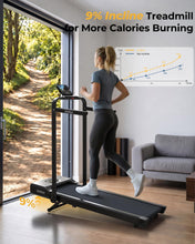 Load image into Gallery viewer, Superun Walking Pad Treadmill with Incline and Handle Bar

