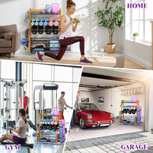 Load image into Gallery viewer, VOPEAK Weight Rack for Dumbbells,  Weight Storage Rack for Dumbbells with Wheels
