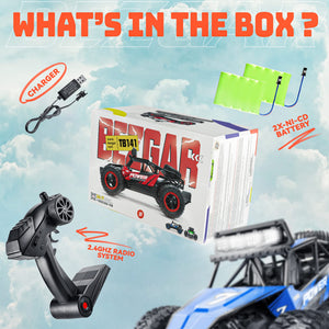 RC Cars-1:14 Scale Remote Control Car, 2WD High Speed 20 Km/h Electric Toy Off Road RC Car Vehicle Truck Crawler with LED Headlight