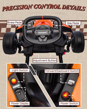Load image into Gallery viewer, First Ride On Licensed McLaren Electric Go Kart for Kids, 24V 7AH Electric Drift Kart Car with Adjustable Seat

