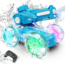 Load image into Gallery viewer, Amphibious Remote Control Car Boat for Kids, 2.4GHz 4WD Water Squirt RC Stunt Car with LED Lights, 45-Minute Playtime
