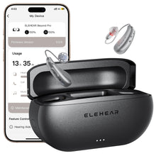 Load image into Gallery viewer, ELEHEAR-Beyond Pro Hearing Aids, Bluetooth OTC Hearing Aids for Seniors and Adults - Dark Silver
