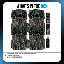 Load image into Gallery viewer, Browning Spec Ops Elite HP5 Ultra 46MP 1440p Trail Camera Bundle
