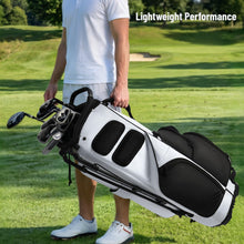 Load image into Gallery viewer, uniHimal 8-Way Lightweight Walking Golf Stand Bag for Men Women Black White

