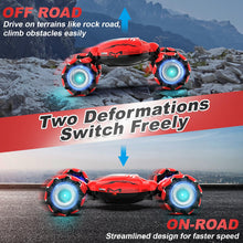 Load image into Gallery viewer, RC Car Toys for Boys Girls 6-12, Birthday Xmas Gifts for 6 7 8 9 10 11 12 Years Old, Gesture Sensing RC Stunt Car with Lights
