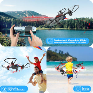 Drones for Kids 8-12, Drone with Camera 1080P for Kids Adults, FPV Drone with 2 Batteries