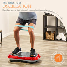 Load image into Gallery viewer, Lifepro Waver Vibration Plate Exercise Machine – High-Intensity Vibration Plate for Lymphatic Drainage – Full-Body Workout Vibrating Platform with Loop Bands – Fitness Equipment for Strength &amp; Toning
