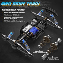 Load image into Gallery viewer, Remote Control Truck 1:12 Scale RC Buggy 550 Motor Upgrade Version 42KM/H High Speed RC Cars, Electric Powered 4X4 Off-Road
