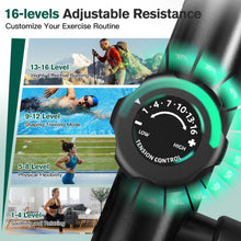 Load image into Gallery viewer, pooboo Elliptical Machine - 15.5IN-Stride Black
