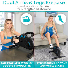 Load image into Gallery viewer, Vive Under Desk Exercise Bike - Black
