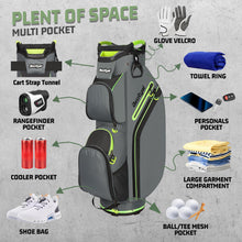 Load image into Gallery viewer, Beutyal 15-Way Golf Cart Bag, Lightweight Golf Club Bag for Men with Cooler
