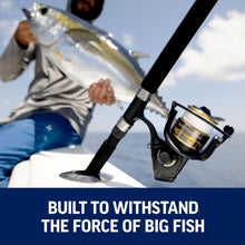 Load image into Gallery viewer, PENN Battle IV Size 8000 Spinning Fishing Reel, Full Metal Body and Sideplate, CNC Gear Technology, Hydro Armor Seals Critical Area from Water Intrusion, HT-100 Drag System

