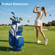 Load image into Gallery viewer, uniHimal Golf Cart Bag, 15 Way Organizer Divider Top with Handles
