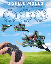 Load image into Gallery viewer, Remote Control Jet, Aircrafts for Boys and Girls, Jet Helicopter Drones with LED Lights
