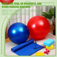 Load image into Gallery viewer, Leyndo 4 Pcs 26 Inch Yoga Exercise Ball Pilates Pregnancy Birthing Fitness Ball (Bright Color)
