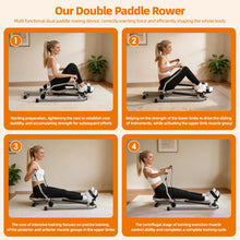 Load image into Gallery viewer, Water Rowing Machine, Hydraulic Rower with LCD Monitor
