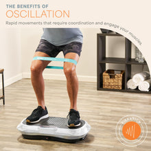 Load image into Gallery viewer, Lifepro Waver Vibration Plate Exercise Machine – High-Intensity Vibration Plate for Lymphatic Drainage – Full-Body Workout Vibrating Platform with Loop Bands – Fitness Equipment for Strength &amp; Toning
