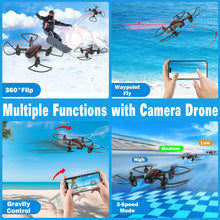 Load image into Gallery viewer, Sozun Drone with Camera 1080P HD, Mini RC Quadcopter for Kids &amp; Adults
