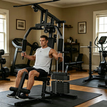Load image into Gallery viewer, Home Gym Equipment, Multifunctional Workout Station with 100LBS Weight Stack, Home Gym Machine
