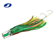 Load image into Gallery viewer, OCEAN CAT Set of 10 Pcs Offshore Big Game Trolling Lure for Marlin Tuna Mahi Dolphin Durado Wahoo Trolling Lures Free Mesh Bag (Mixed - Crystal Head - 10pcs)
