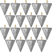 Load image into Gallery viewer, Shimeyao 18 Pcs Pyramid Triangle Sinkers Saltwater, 4 oz
