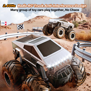 Remote Control Car Off-Road Pick-up Truck, 4WD Waterproof RC Trucks Toy RC Cars for All Terrain, 1:16 Scale Hobby Monster Truck Toys