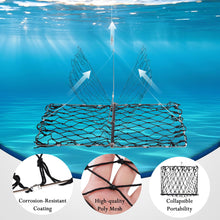 Load image into Gallery viewer, 2Pack Crab Trap, Castable Crabbing Net with Bait Clip Foldable Crab Snare with Red Gauge &amp; Bait Clip for Dungeness, Blue Crabs &amp; Lobster - Crabbing Equipment for Pier, Jetty &amp; Surf Fishing
