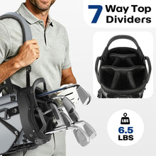 Load image into Gallery viewer, Findway Golf Stand Bag 7 Way, Lightweight Golf Bag for Men Women, Golf Club Carry Bag with Multiple Pockets, Detachable Dual Straps
