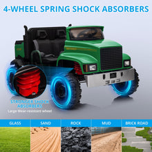 Load image into Gallery viewer, Ride On Car for Kids Baby Car with Remote Control Electric UTV Vehicles with Dump Bed, 24V Kids Electric Car, Green
