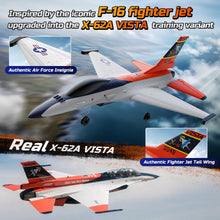 Load image into Gallery viewer, DEERC F-16 Style RC Airplane (X-62A Vista), 4-Channel Remote Control Jet

