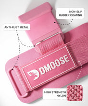Load image into Gallery viewer, DMoose Fitness Weight Lifting Hooks (Pair) for Deadlifts (All Pink)
