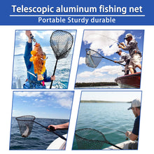 Load image into Gallery viewer, SEASPRO Black Collapsible Rubber Net – Aluminum, Lightweight, Extendable
