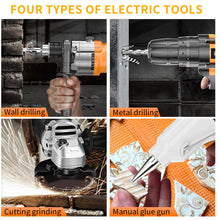 Load image into Gallery viewer, IZIO 42-Piece General Home Repair Tool Set with Drill, Grinder &amp; Multimeter - Ideal Gift Idea for Men, Dad, Husband, Homeowners - Complete DIY Hand Tool Kit for Housewarming, Birthday, Christmas
