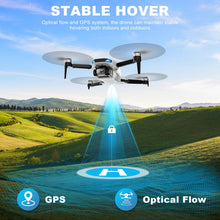 Load image into Gallery viewer, Drone with Camera for Adults, 2K HD GPS Drones with Auto Return, Follow Me, Circle Fly, Waypoint Fly, Optical Flow, Brushless Motor
