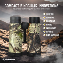 Load image into Gallery viewer, 10X42 Compact Binoculars for Adults - Long Distance, High Powered Binoculars with Travel Case - Extra Bright Light &amp; Large Field of View - Lightweight, Water &amp; Fog Proof, Hunting, Bird Watching
