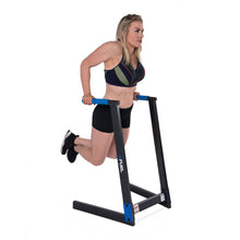 Load image into Gallery viewer, Fuel Pureformance Bodyweight Training Dip Station Black/Blue
