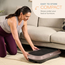 Load image into Gallery viewer, Lifepro Waver Vibration Plate Exercise Machine – High-Intensity Vibration Plate for Lymphatic Drainage – Full-Body Workout Vibrating Platform with Loop Bands – Fitness Equipment for Strength &amp; Toning
