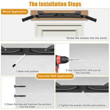 Load image into Gallery viewer, Kipika Heavy Duty Wall Mounted Doorway Pull Up Bar (B: 39" Wall Mount Pull Up Bar &amp; Ball)
