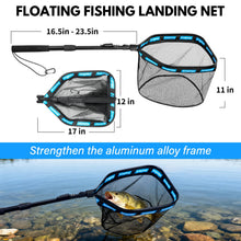 Load image into Gallery viewer, THKFISH Telescoping Fishing Rod and Reel Combo with Backpack, Carbon Fiber Travel Fishing Pole Spinning Reel Kit with Fishing Lures, Fishing net (Khaki Backpack with Fishing net &amp; Rod, 1.8M 6FT)
