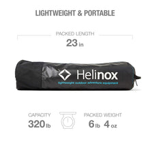 Load image into Gallery viewer, Helinox Cot One Lightweight, Compact, Collapsible, Portable Camping Cot, Long, Black
