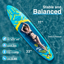 Load image into Gallery viewer, 11' Inflatable Paddle Board with Kayak Seat for Adults
