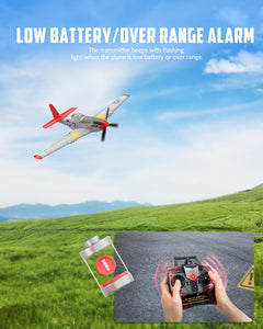 RC Plane, 4 Channel Remote Control Airplane Fighter RTF with 6-Axis Gyro, 3 Modes & Aerobatics