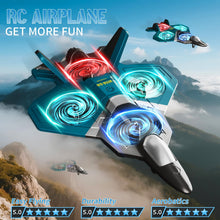 Load image into Gallery viewer, Tubokoro RC Planes with 3 Batteries for Kids Adults, Foam Remote Control Airplane Jet Helicopter
