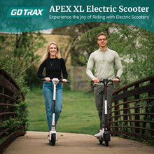 Load image into Gallery viewer, Apex XL 8.5&quot; Solid Tires, Max 12 Miles Range and 15.5Mph Speed, Bright Headlight and Taillight, Big LED Display, Black
