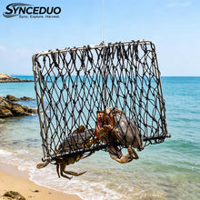 Load image into Gallery viewer, Synceduo 2PCS Castable Crab Trap with Gauge, Rope and Bait Clip, Foldable Crab Traps for Blue Crabs Fishing Equipment Nets Pots for Crabbing Dungeness Crawfish
